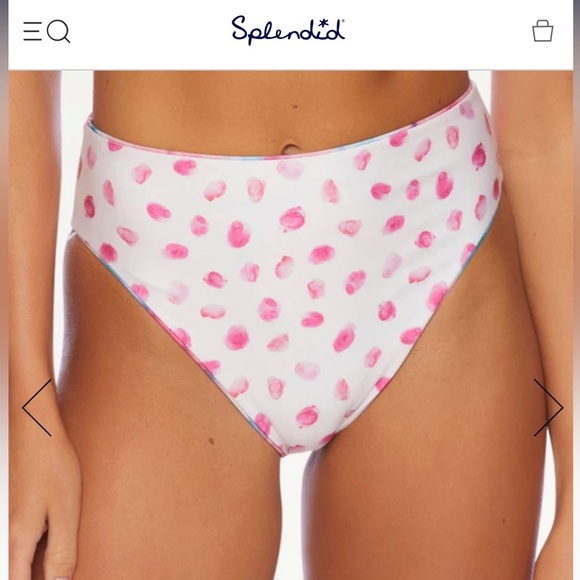 Splendid Reversible Swimwear Bikini Bottoms - Picture 2 of 4